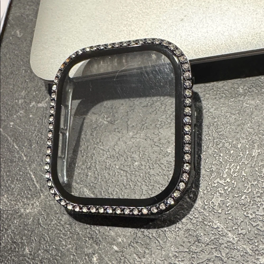 USED BLACK Rhinestone Apple Watch Case 46mm